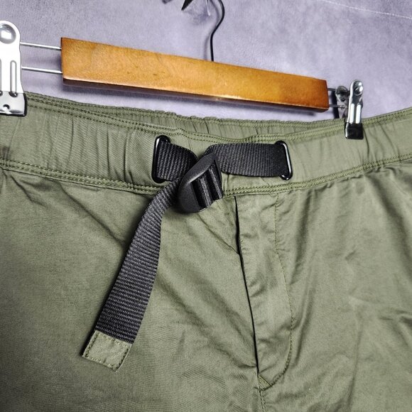 Tommy Hilfiger Pants Mens 36x32 Green Wide Fit Chino Stretch Belted Casual - Picture 15 of 16